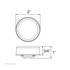 38458B by UNITED PACIFIC - Clearance/Marker Light - Low Profile, Red LED/Red Lens, 2", 4 LED
