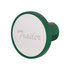 22985 by UNITED PACIFIC - Air Brake Valve Control Knob - "Trailer", Aluminum, Screw-On, with Stainless Plaque, Emerald Green