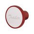 22987 by UNITED PACIFIC - Air Brake Valve Control Knob - "Trailer", Aluminum, Screw-On, with Stainless Plaque, Candy Red