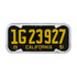 50089 by UNITED PACIFIC - License Plate Frame - Chrome, Steel, for Vintage 1940-1955 California License Plates