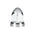 10049CB by UNITED PACIFIC - Wheel Lug Nut Cover Set - 33mm x 2 3/4", Chrome, Plastic, Bullet, Push-On Style