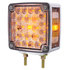 38758 by UNITED PACIFIC - Turn Signal Light - Double Face, LH, 52 LED Double Stud, Amber & Red LED/Clear Lens
