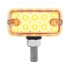 36418 by UNITED PACIFIC - Auxiliary Light - 10 LED Dual Function T Mount Reflector Double Face Light, with No Bezel, Amber & Red LED/Clear Lens