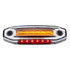 39301 by UNITED PACIFIC - Clearance/Marker Light - Amber and Red LED/Clear Lens, 6 LED, Red Side Ditch Light