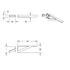 11009 by UNITED PACIFIC - Fender Bracket - RH, Universal, Center 1/2 Fender Mounting Bracket