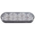 38829B by UNITED PACIFIC - Auxiliary Light - 10 LED 6" Oval Auxiliary/Utility Light, White LED/Clear Lens
