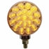 38124 by UNITED PACIFIC - Turn Signal Light - 21 LED Single Face, Amber LED/Clear Lens