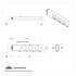 63771 by UNITED PACIFIC - LED Spring Loaded Mud Flap Hanger Clear
