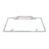 50187 by UNITED PACIFIC - License Plate Frame - Chrome, with White LED Back-Up Light, White LED/Clears Lens