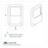 40953 by UNITED PACIFIC - Door Pocket Cover - Passenger Side, Chrome, Plastic, for International "I" Models