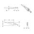 11008 by UNITED PACIFIC - Fender Bracket - LH, Universal, Center 1/2 Fender Mounting Bracket