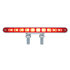 39201 by UNITED PACIFIC - Light Bar - Double Face, Pedestal, Stop/Turn/Tail Light, Amber and Red LED, Amber and Red Lens, Chrome/Plastic Housing, 10 LED Light Bar