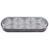 38829 by UNITED PACIFIC - Auxiliary/Utility Light - 10 LED, 6", Oval, White LED/Clear Lens