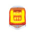 36677 by UNITED PACIFIC - Truck Cab Light - 24 LED, GloLight Square, Amber LED/Lens, with Housing