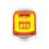 36677 by UNITED PACIFIC - Truck Cab Light - 24 LED "Glo" Square, Amber LED/Amber Lens