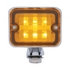 39196 by UNITED PACIFIC - Auxiliary Light - 6 LED, Large, with Chrome Housing, Amber LED/Lens