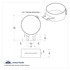 10322 by UNITED PACIFIC - Exhaust Clamp - 8", Stainless, Butt Joint, Straight Bracket