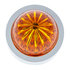 86069 by UNITED PACIFIC - Bumper Guide - Bumper Guide Top, Watermelon Lens, with Chrome Base, Amber