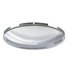 20106 by UNITED PACIFIC - Axle Hub Cap - Front, 4 Even Notched, Stainless Steel, Dome Style, 7/16" Lip