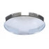 20118 by UNITED PACIFIC - Axle Hub Cap - Front, 4 Even Notched, Stainless Steel, Dome Style, 1" Lip
