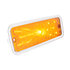 110886 by UNITED PACIFIC - Parking Light - Front, Amber LED, Dual Function, with Stainless Steel Trim, for 1973-1980 Chevy & GMC Truck