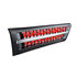 42870 by UNITED PACIFIC - Hood Scoop - Red, LED, Plastic, for 2018-2022 Freightliner Cascadia