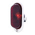 C4052 by UNITED PACIFIC - Tail Light - With Black Housing & Stainless Steel Rim, Red Lens, for 1940 Chevy Passenger Car