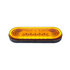 36570 by UNITED PACIFIC - Turn Signal Light - 22 LED, 6" Oval, Abyss Lens Design, with Plastic Housing, Amber LED/Amber Lens