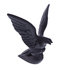 72050 by UNITED PACIFIC - Hood Ornament - Die Cast, American Eagle Design, Matte Black