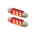 36593 by UNITED PACIFIC - Multi-Purpose Light Bulb - 6 SMD High Power Micro SMD LED 6418/6461 36mm Light Bulb, Red