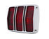 F6401 by UNITED PACIFIC - Tail Light - With Chrome Trim, for 1964.5-1966 Ford Mustang