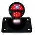 86820 by UNITED PACIFIC - Tail Light - Black, 1928 DUO Lamp, Blue Dot Style, LED, with Horizontal Mounting Bracket
