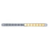 37190 by UNITED PACIFIC - Multi-Purpose Warning Light - 14 LED 12" Auxiliary Warning Light Bar, with Bezel, Amber LED/Clear Lens