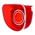 CTL6801LED by UNITED PACIFIC - Tail Light - 40 LED, with 3 Stainless Steel Trim, for 1968 Chevy Caprice and Impala