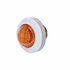 36600 by UNITED PACIFIC - Auxiliary Light - 3 LED Dual Function Mini Auxiliary/Utility Light, with Bezel, Amber LED/Amber Lens