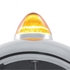 32644 by UNITED PACIFIC - Guide Headlight - 682-C Style, RH/LH, 7", Round, Powdercoated Black Housing, H4 Bulb, with 34 Bright White LED Position Light and Top Mount, Original Style, 5 LED Signal Light, Amber Lens