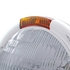 30405 by UNITED PACIFIC - Headlight - RH/LH, 7", Round, Polished Housing, H6024 Bulb, with Incandescent Amber Turn Signal Light