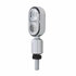 36675 by UNITED PACIFIC - Pedestal Light - Hyper Mini LED, 2 High Power LED, Clear Lens/Red LED, Chrome-Plated Steel