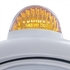 32426 by UNITED PACIFIC - Guide Headlight - 682-C Style, RH/LH, 7", Round, Chrome Housing, H4 Bulb, with 34 Bright Amber LED Position Light and Top Mount, 5 LED Dual Mode Signal Light, Amber Lens
