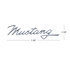 F6802 by UNITED PACIFIC - Emblem - Die-Cast, "Mustang" Script, with Adhesive Tape