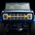110513 by UNITED PACIFIC - Grille - Black, Die Stamped, Black EDP, without Lettering, for 1966-1968 Ford Bronco