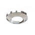 10109 by UNITED PACIFIC - Axle Hub Cap - Front, Universal, Chrome, with Hubometer Hole, 1" Lip