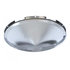 10147 by UNITED PACIFIC - Axle Hub Cap - Front, 5 Even Notched, Chrome, Pointed, 7/16" Lip