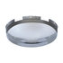 10104 by UNITED PACIFIC - Axle Hub Cap - Front, 5 Even Notched, Chrome, Dome Style, 3/4" Side Wall