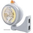 32626 by UNITED PACIFIC - Guide Headlight - 682-C Style, RH/LH, 7", Round, Chrome Housing, H4 Bulb, with 34 Bright Amber LED Position Light and Top Mount, Original Style, 5 LED Signal Light, Amber Lens