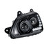 31160 by UNITED PACIFIC - Projection Headlight Assembly - LH, Black Housing, High/Low Beam, H11/HB3 Bulb, with Signal Light