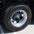 10340 by UNITED PACIFIC - Axle Hub Cover - Rear, Matte Black, Pointed, with 33mm Thread-On Nut Cover
