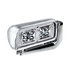 35776 by UNITED PACIFIC - Projection Headlight Assembly - RH, LED, Chrome Housing, High/Low Beam, with Die-Cast Mounting Arm