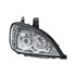 31091 by UNITED PACIFIC - Projection Headlight Assembly - RH, LED, Chrome Housing, High/Low Beam, with LED Signal Light, Position Light and Side Marker