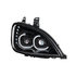 31093 by UNITED PACIFIC - Projection Headlight Assembly - RH, LED, Black Housing, High/Low Beam, with LED Signal Light, Position Light and Side Marker